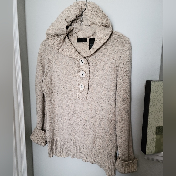 Vintage Composites by Liz Claiborne Hooded Cotton Blend Sweater - Picture 2 of 12